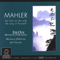 馬勒：大地之歌（HDCD）<br>大植英次 指揮 明尼蘇達管絃樂團 <br>Mahler: Das Lied Von Der Erde <br>Minnesota Orchestra / Eiji Oue<br>Michelle DeYoung, mezzo; Jon Villars, tenor<br>RR88示意圖